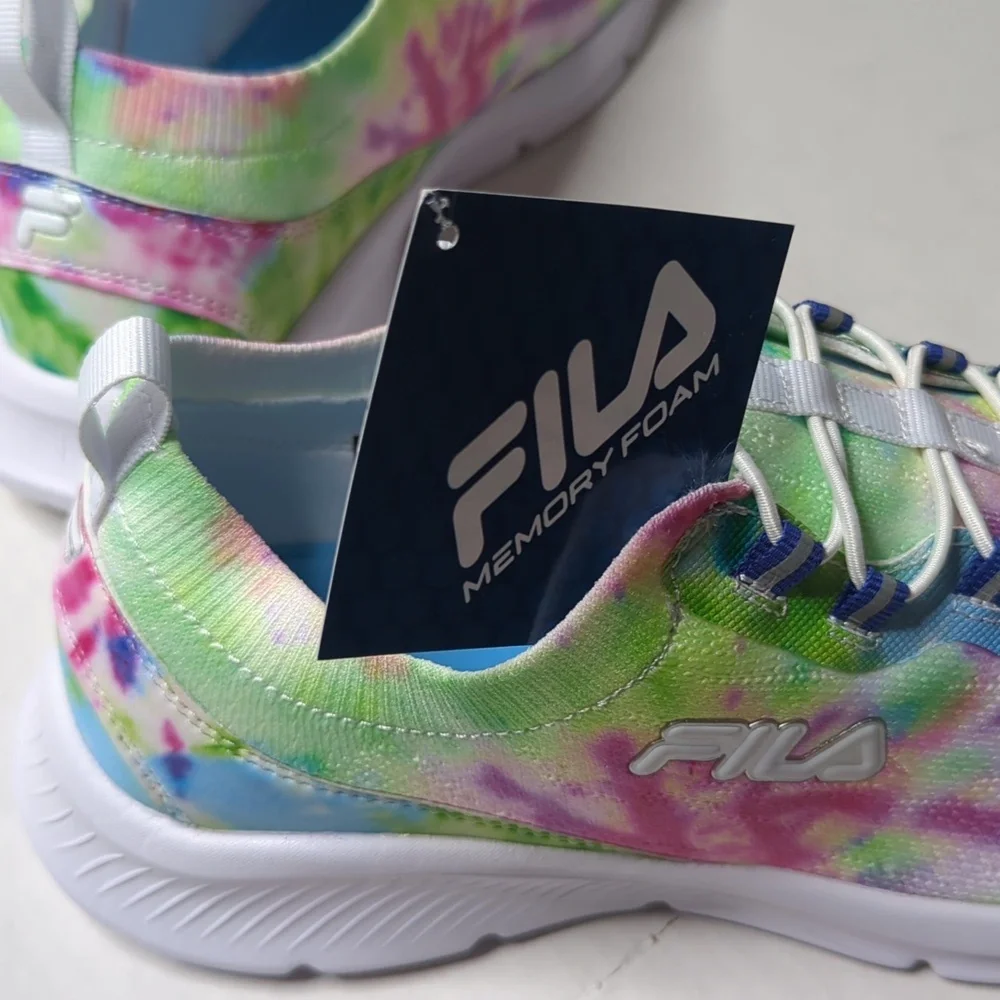 Fila Tie-Dye Sneakers - Pink, Green, Blue - Picture 6 of 7